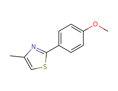 Molecular Structure of 138330-03-7 (2-(4-methoxyphenyl)-4-methylthiazole)