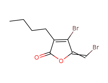 2(5H)-Furanone,4-bromo-5-(bromomethylene)-3-butyl-