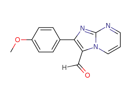 Molecular Structure of 500228-75-1 (2-(4-METHOXYPHENYL)IMIDAZO[1,2-A]PYRIMIDINE-3-CARBALDEHYDE)