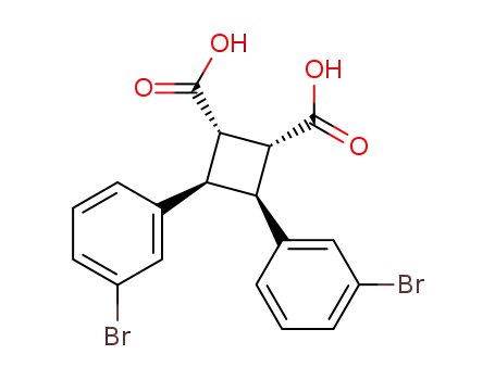 Molecular Structure of 94753-22-7 (3,3'-Dibrom-β-truxinsaeure)