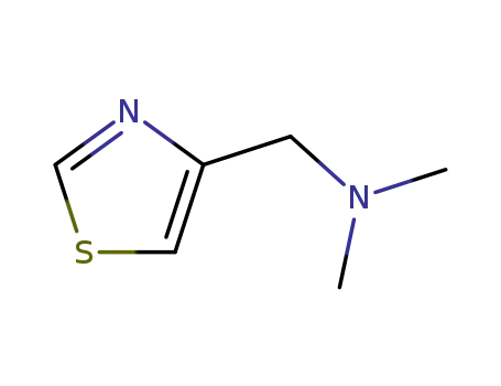 Molecular Structure of 116252-52-9 (4-Thiazolemethanamine,  N,N-dimethyl-)
