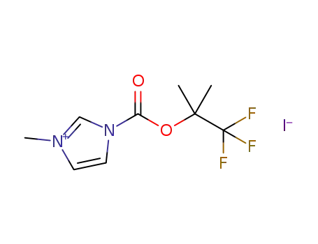 3-methyl-1-{[(1,1,1-trifluoro-2-methylpropan-2-yl)oxy]-carbonyl}-1H-imidazol-3-ium iodide