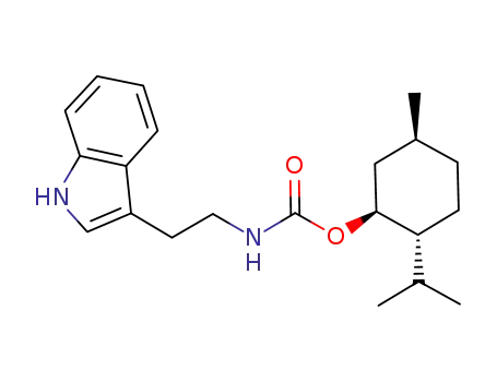 Molecular Structure of 945910-39-4 ((1S,2R,5S)-2-isopropyl-5-methylcyclohexyl (2-(1H-Indol-3-yl)ethyl)carbamate)