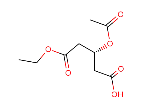 Molecular Structure of 113036-11-6 (MONO-ETHYL (R)-3-ACETOXYGLUTARATE)
