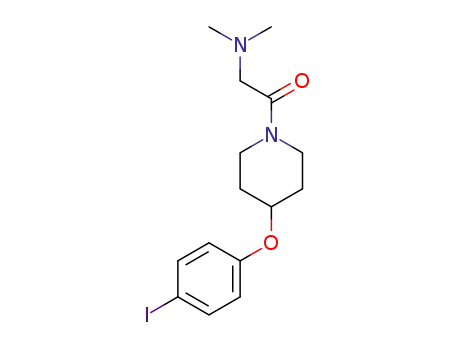Molecular Structure of 1430471-90-1 (2-(dimethylamino)-1-(4-(4-iodophenoxy)piperidin-1-yl)ethanone)