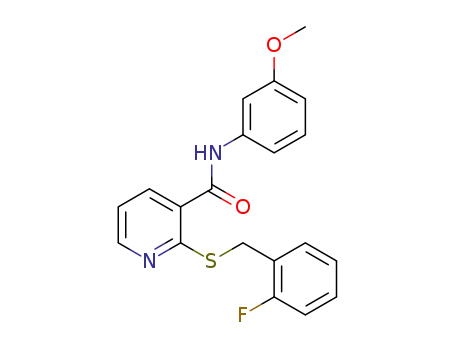 2-((2-fluorobenzyl)thio)-N-(3-methoxyphenyl)nicotinamide