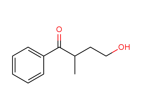 Molecular Structure of 7473-82-7 (4-hydroxy-2-methyl-1-phenylbutan-1-one)