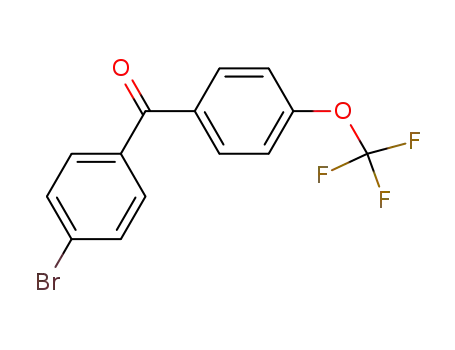 Molecular Structure of 34367-36-7 ((4-BROMO-PHENYL)-(4-TRIFLUOROMETHOXY-PHENYL)-METHANONE)