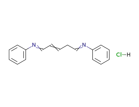 Molecular Structure of 6318-16-7 (N,N'-pent-2-ene-1,5-diylidenedianiline monohydrochloride)