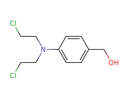 Molecular Structure of 6563-15-1 ({4-[bis(2-chloroethyl)amino]phenyl}methanol)