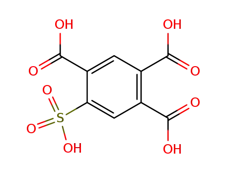Molecular Structure of 51307-74-5 (5-Sulfo-1,2,4-benzenetricarboxylic acid)