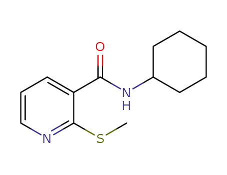 3-Pyridinecarboxamide, N-cyclohexyl-2-(methylthio)-
