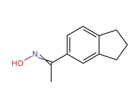Molecular Structure of 36795-33-2 (5-Acetohydroximoylindane)