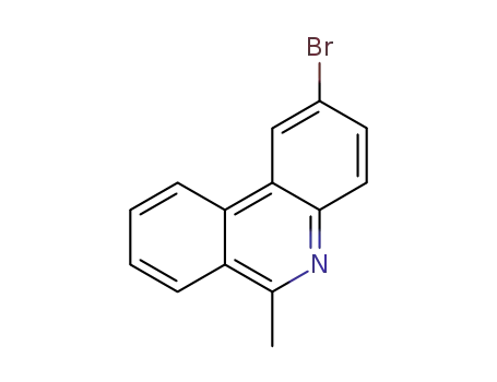 Molecular Structure of 40737-06-2 (Phenanthridine, 2-bromo-6-methyl-)