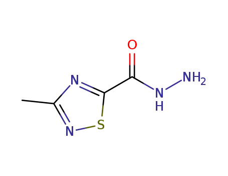 Molecular Structure of 1375066-73-1 (3-methyl-1,2,4-thiadiazole-5-carbohydrazide)