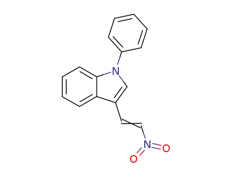 Molecular Structure of 63050-02-2 (3-(2-NITROVINYL)-1-PHENYLINDOLE)