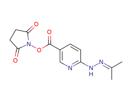 2,5-dioxopyrrolidin-1-yl 6-(2-(propan-2-ylidene)hydrazinyl)nicotinate               (S-SANH)