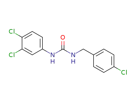 Molecular Structure of 65608-80-2 (Urea, N-[(4-chlorophenyl)methyl]-N'-(3,4-dichlorophenyl)-)