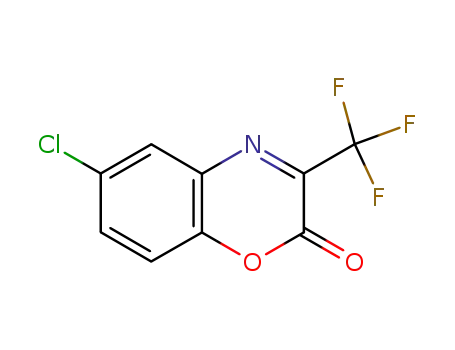 Molecular Structure of 64995-54-6 (6-chloro-3-trifluoromethyl-benzoxazinone)
