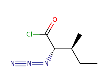 Molecular Structure of 921927-92-6 (Pentanoyl chloride, 2-azido-3-methyl-, (2S,3S)-)