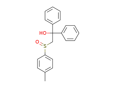Molecular Structure of 303152-60-5 (2-[(4-METHYLPHENYL)SULFINYL]-1,1-DIPHENYL-1-ETHANOL)