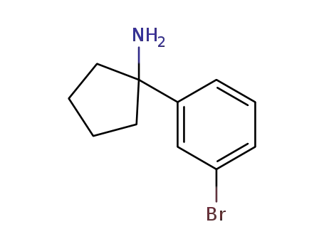 Molecular Structure of 1097826-42-0 (1-(3-Bromophenyl)cyclopentylamine)