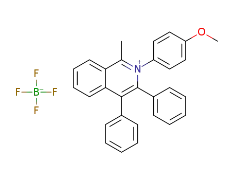 2-(4-methoxyphenyl)-1-methyl-3,4-diphenylisoquinolin-2-ium tetrafluoroborate