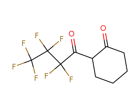 Molecular Structure of 37172-87-5 (2-(PERFLUOROBUTANOYL)CYCLOHEXANONE)