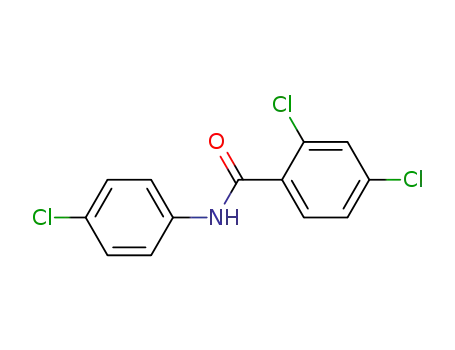 Molecular Structure of 2448-00-2 (2,4-dichloro-N-(4-chlorophenyl)benzamide)