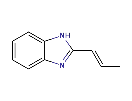 Molecular Structure of 105259-40-3 (1H-Benzimidazole,2-(1-propenyl)-,(E)-(9CI))