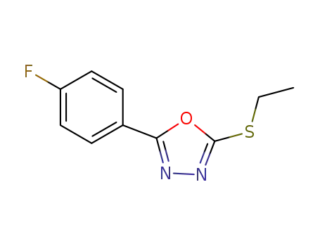 2-Ethylsulfanyl-5-(4-fluorophenyl)-1,3,4-oxadiazole