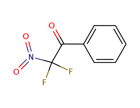 Molecular Structure of 33128-13-1 (Ethanone, 2,2-difluoro-2-nitro-1-phenyl- (9CI))