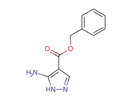 Molecular Structure of 32016-28-7 (BENZYL 5-AMINOPYRAZOLE-4-CARBOXYLATE)