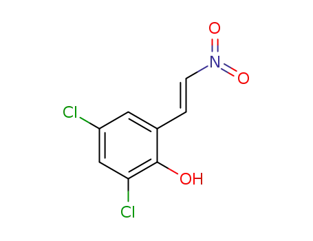 Molecular Structure of 1310493-82-3 (2,4-chloro-2-((E)-2-nitrovinyl)phenol)