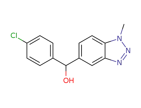 (4-chlorophenyl)(1-methyl-1H-1,2,3-benzotriazol-5-yl)methanol
