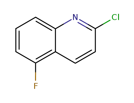 Molecular Structure of 455955-27-8 (2-CHLORO-5-FLUOROQUINOLINE)