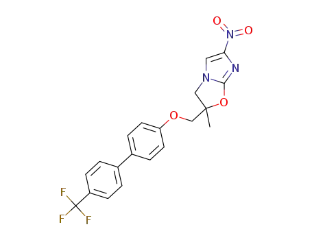 2-methyl-6-nitro-2-({[4'-(trifluoromethyl)[1,1'-biphenyl]-4-yl]oxy}methyl)-2,3-dihydroimidazo[2,1-b][1,3]oxazole