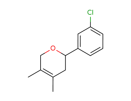 Molecular Structure of 60531-88-6 (2-(3-chlorophenyl)-4,5-dimethyl-3,6-dihydro-2H-pyran)