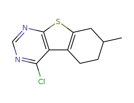 Molecular Structure of 137438-23-4 (4-CHLORO-7-METHYL-5,6,7,8-TETRAHYDRO[1]BENZOTHIENO[2,3-D]PYRIMIDINE)