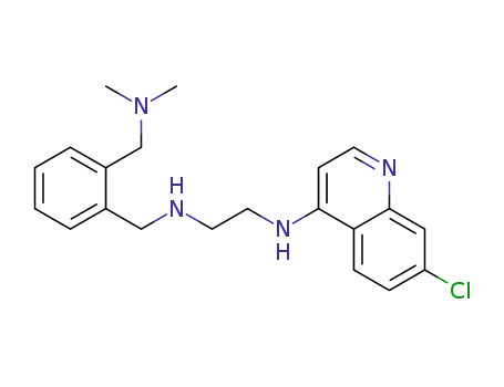 Molecular Structure of 1345001-24-2 (N<sup>1</sup>-(7-chloroquinolin-4-yl)-N<sup>2</sup>-{2-[(dimethylamino)methyl]benzyl}ethan-1,2-diamine)