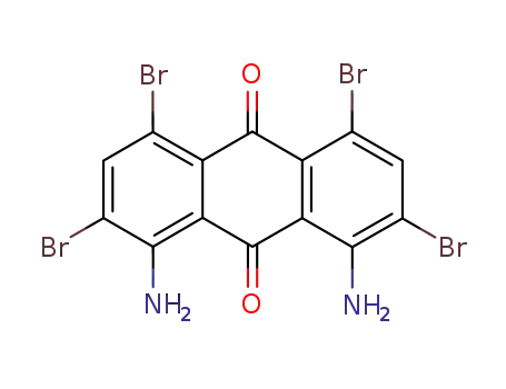 Molecular Structure of 3224-33-7 (1,8-diamino-2,4,5,7-tetrabromo-anthraquinone)