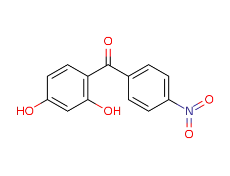Molecular Structure of 6994-40-7 ((2,4-dihydroxyphenyl)(4-nitrophenyl)methanone)