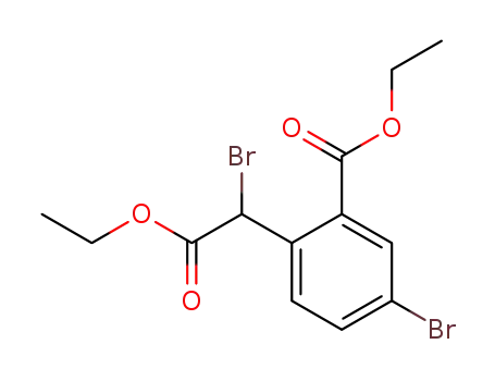 2-carboxy-α,4-dibromophenylacetic acid diethyl ester