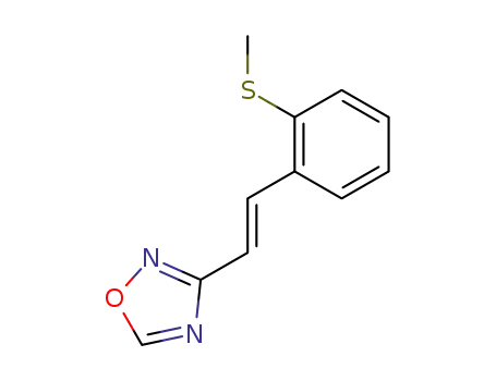 1,2,4-Oxadiazole, 3-[2-[2-(methylthio)phenyl]ethenyl]-, (E)-