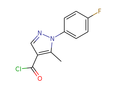 1-(4-Fluorophenyl)-5-methyl-1H-pyrazole-4-carbonyl chloride 97%