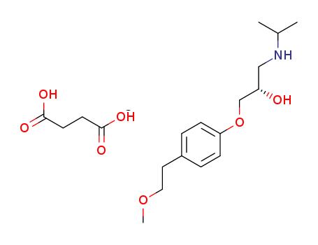 2-Propanol, 1-(4-(2-methoxyethyl)phenoxy)-3-((1-methylethyl)amino)-, (+-)-, butanedioate (2:1) (salt)