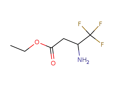 Molecular Structure of 170804-18-9 (ETHYL 3-AMINO-4,4,4-TRIFLUOROBUTYRATE)