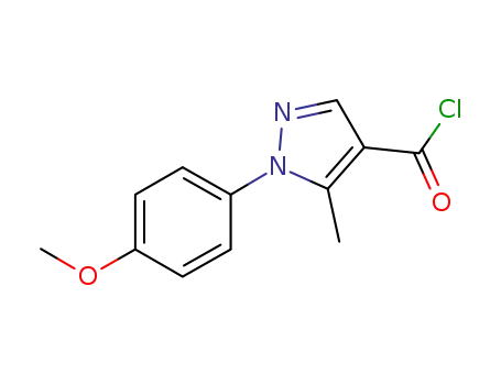 Molecular Structure of 306934-94-1 (1-(4-METHOXYPHENYL)-5-METHYL-1H-PYRAZOLE-4-CARBONYL CHLORIDE)