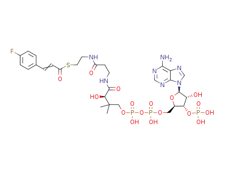 p-fluorocinnamoyl-CoA