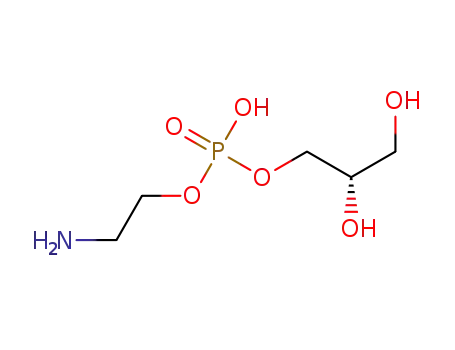 Molecular Structure of 59734-15-5 (Phosphoric acid, mono(2-aminoethyl) mono(2,3-dihydroxypropyl) ester,
(S)-)